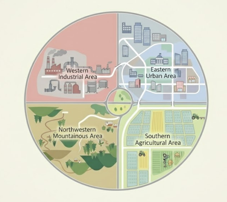 서산 생활권 구조 시각화 인포그래픽