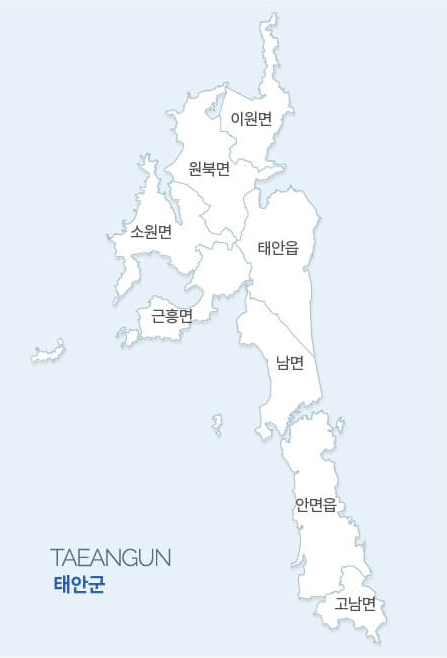 태안군 지도