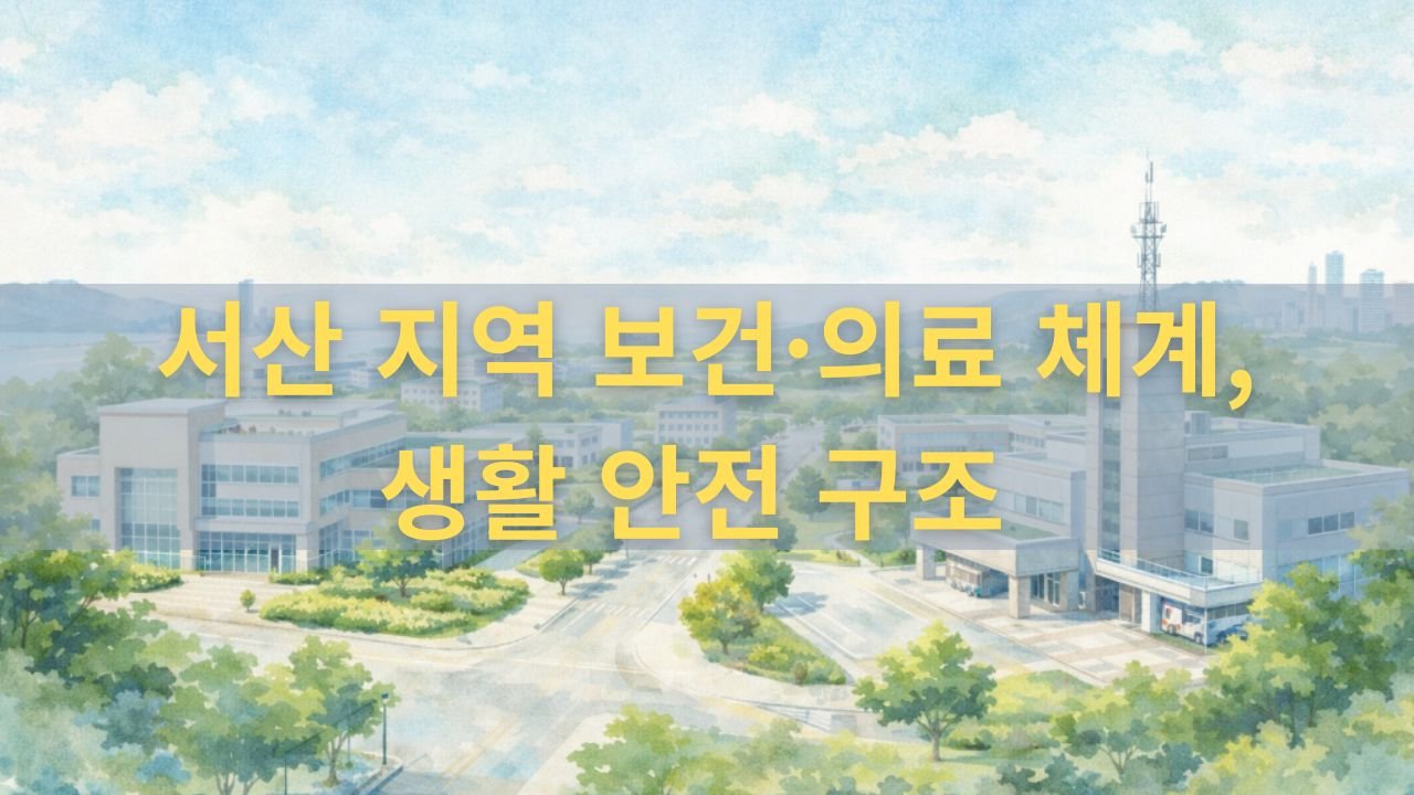 서산 지역 보건·의료 및 생활 안전 행정 구조 이미지