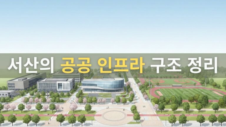 서산의 공공 인프라 구조 정리